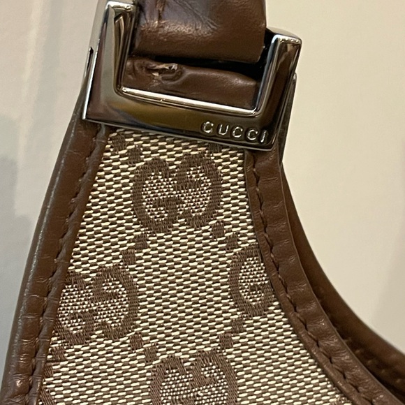 GUCCI Vintage Jackie Bardot Cloth & Leather Trimmed Bag - Picture 13 of 16